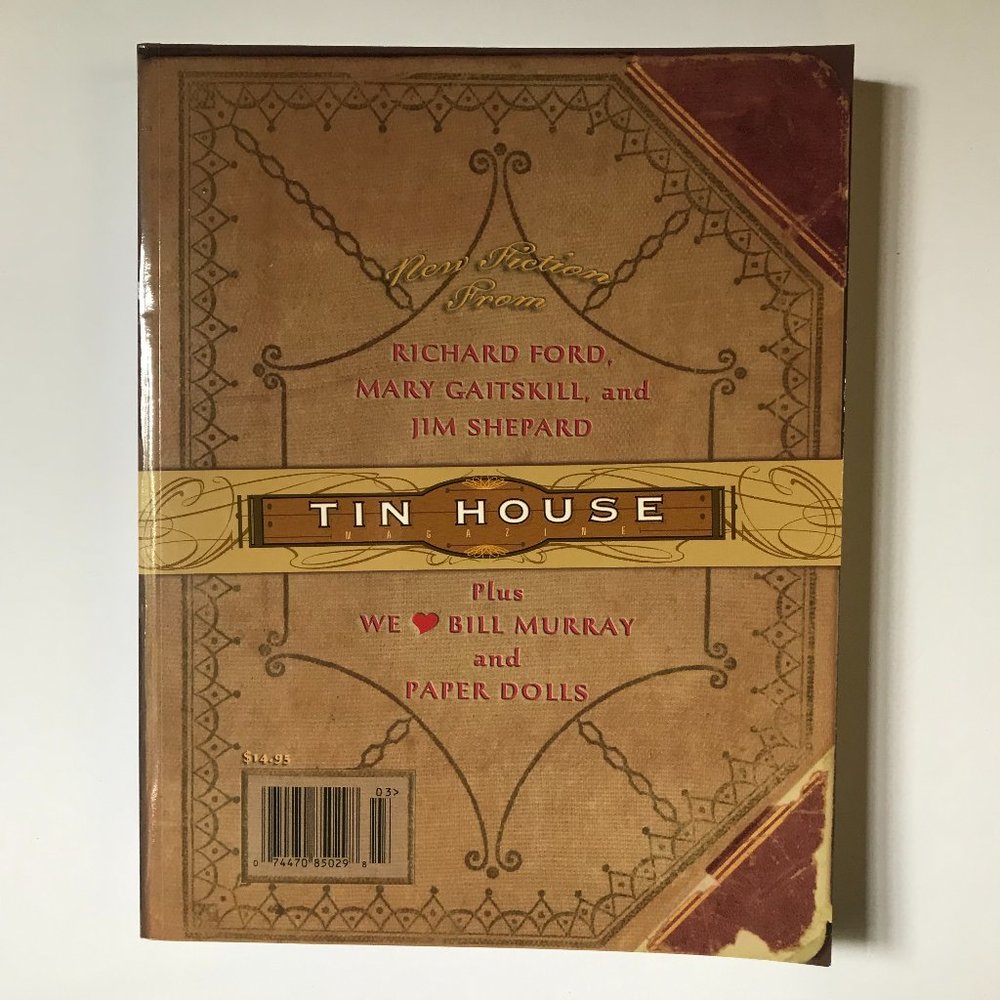Tin House Magazine, Crying on the Inside, Volume 3 Number One